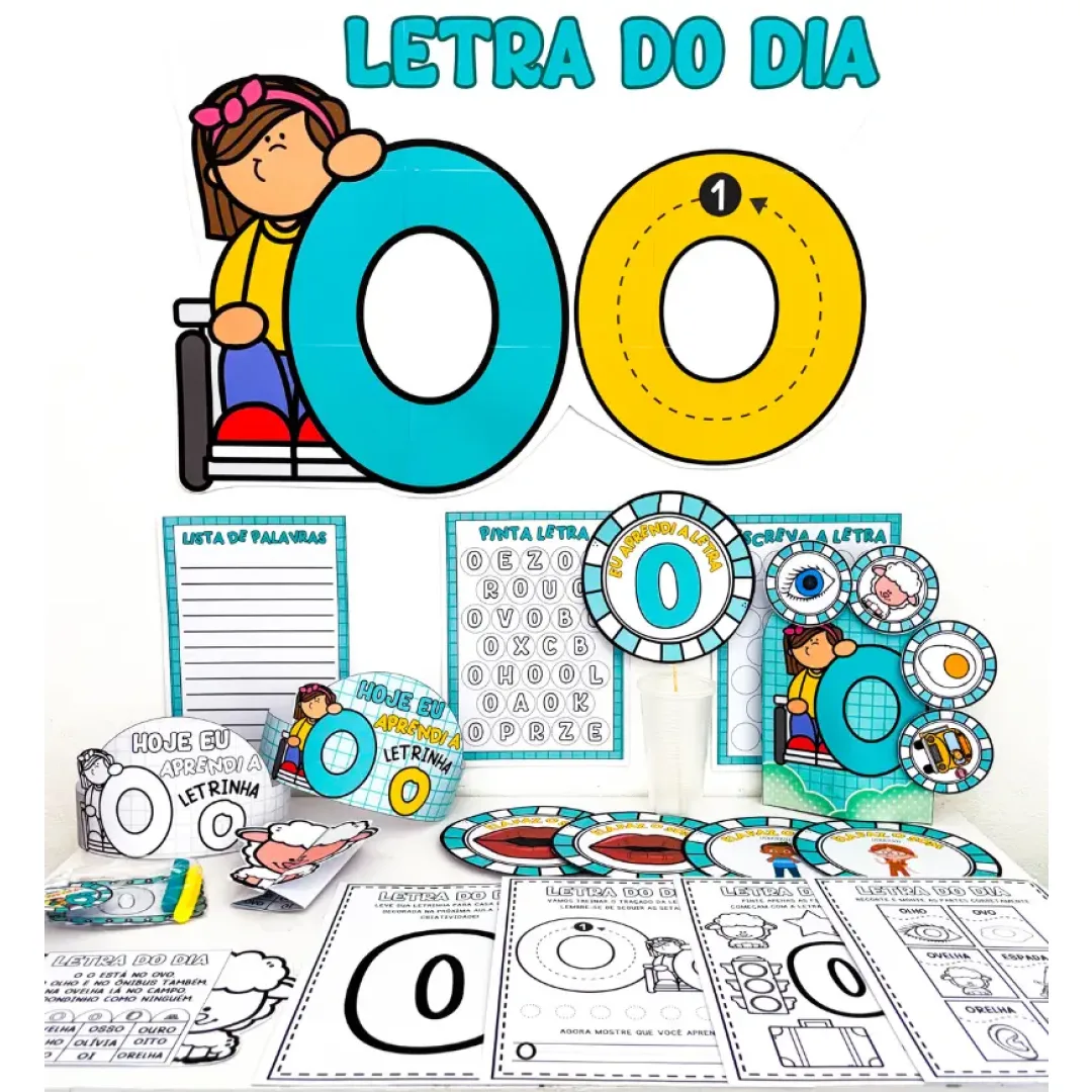 Kit Letra O em PDF