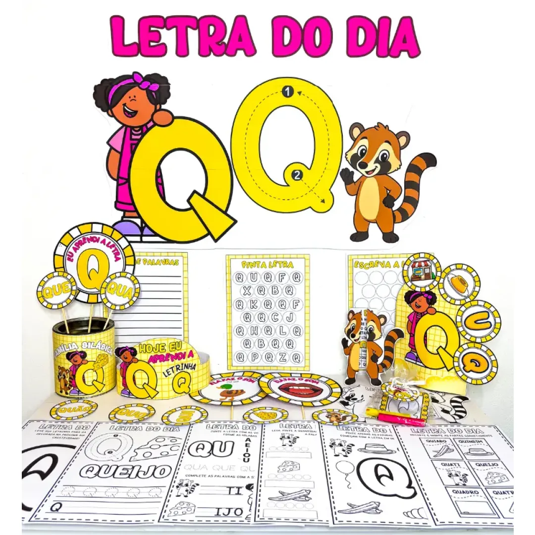 Kit Letra Q em PDF