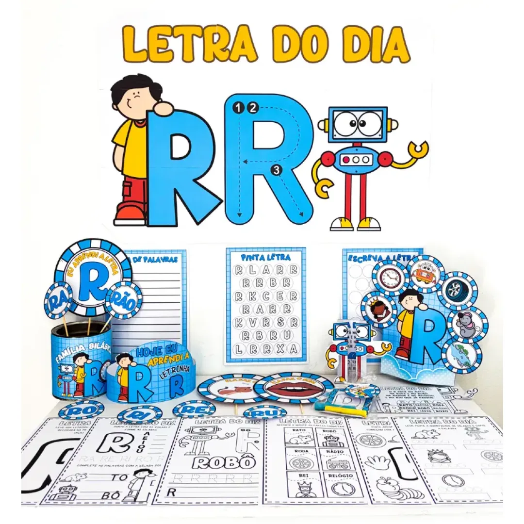 Kit Letra R em PDF