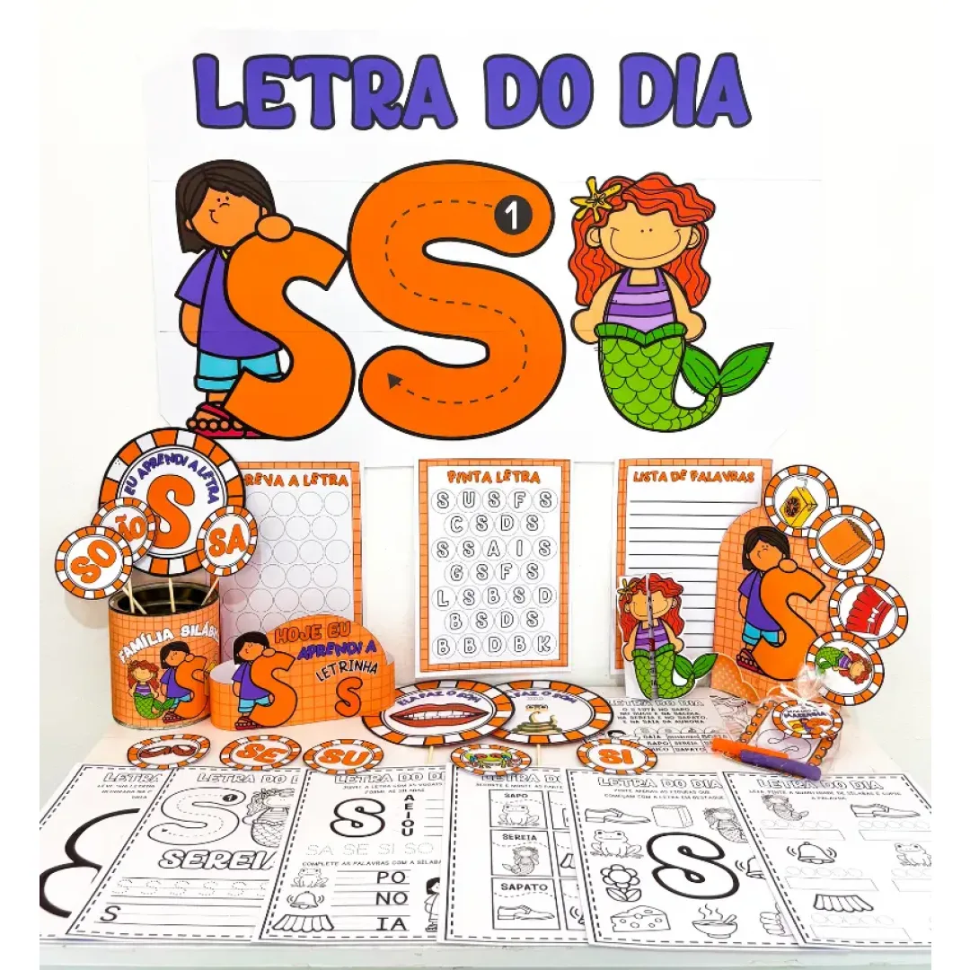 Kit Letra S em PDF