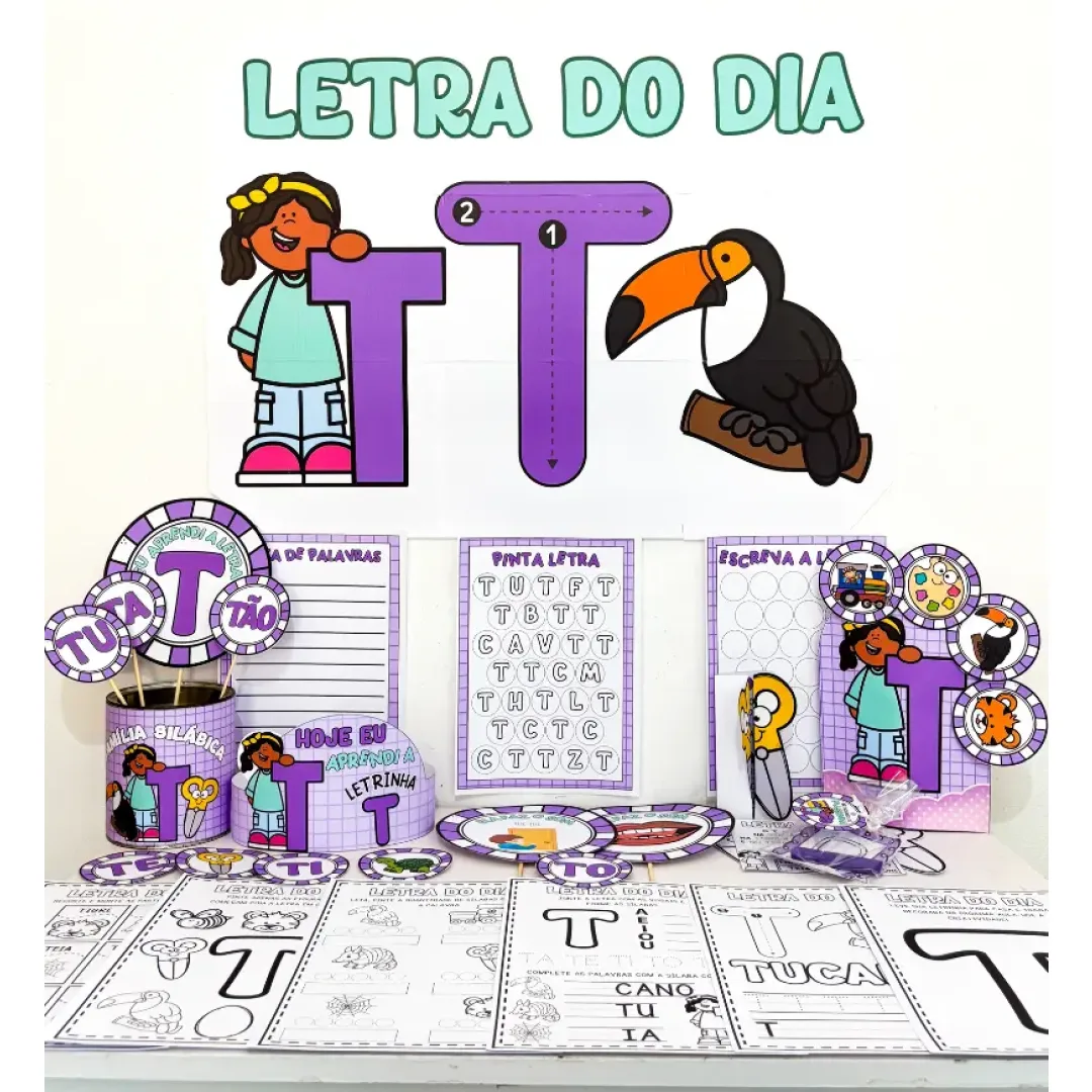 Kit Letra T em PDF