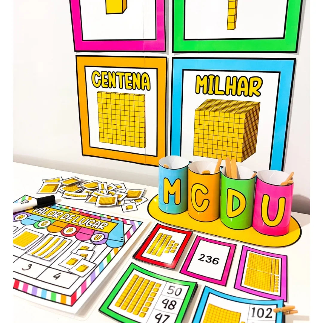 Kit Material Dourado | Atividade de Matemática em PDF