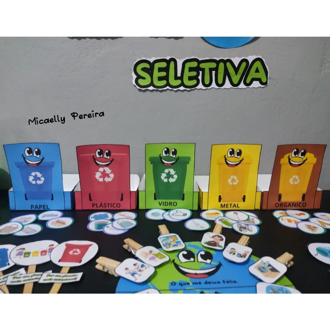 KIT MEIO AMBIENTE / COLETA SELETIVA /RECICLAGEM