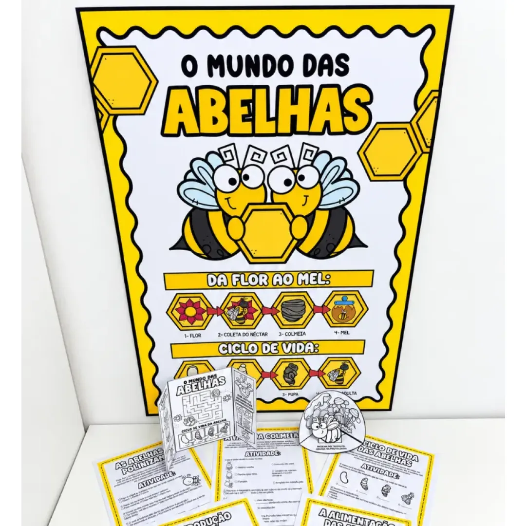 Kit O Mundo das Abelhas - Atividades para Educação Infantil e Anos Iniciais - PDF