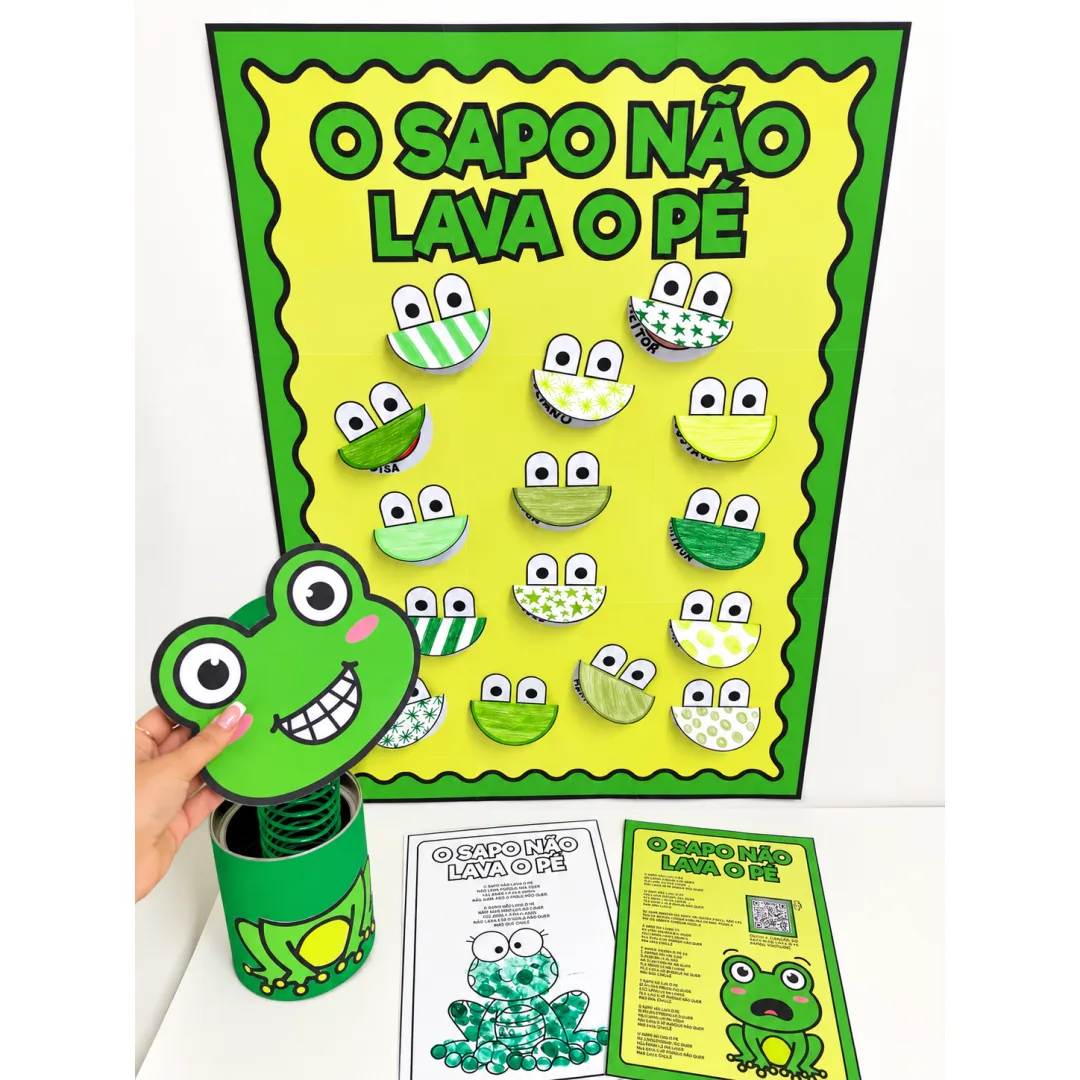 Kit O Sapo Não Lava o Pé – Atividades de Musicalização Infantil
