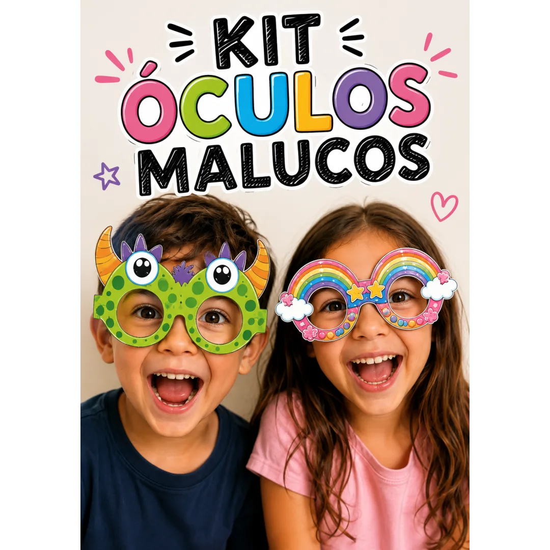 KIT ÓCULOS MALUCOS – DIA DAS CRIANÇAS - PDF