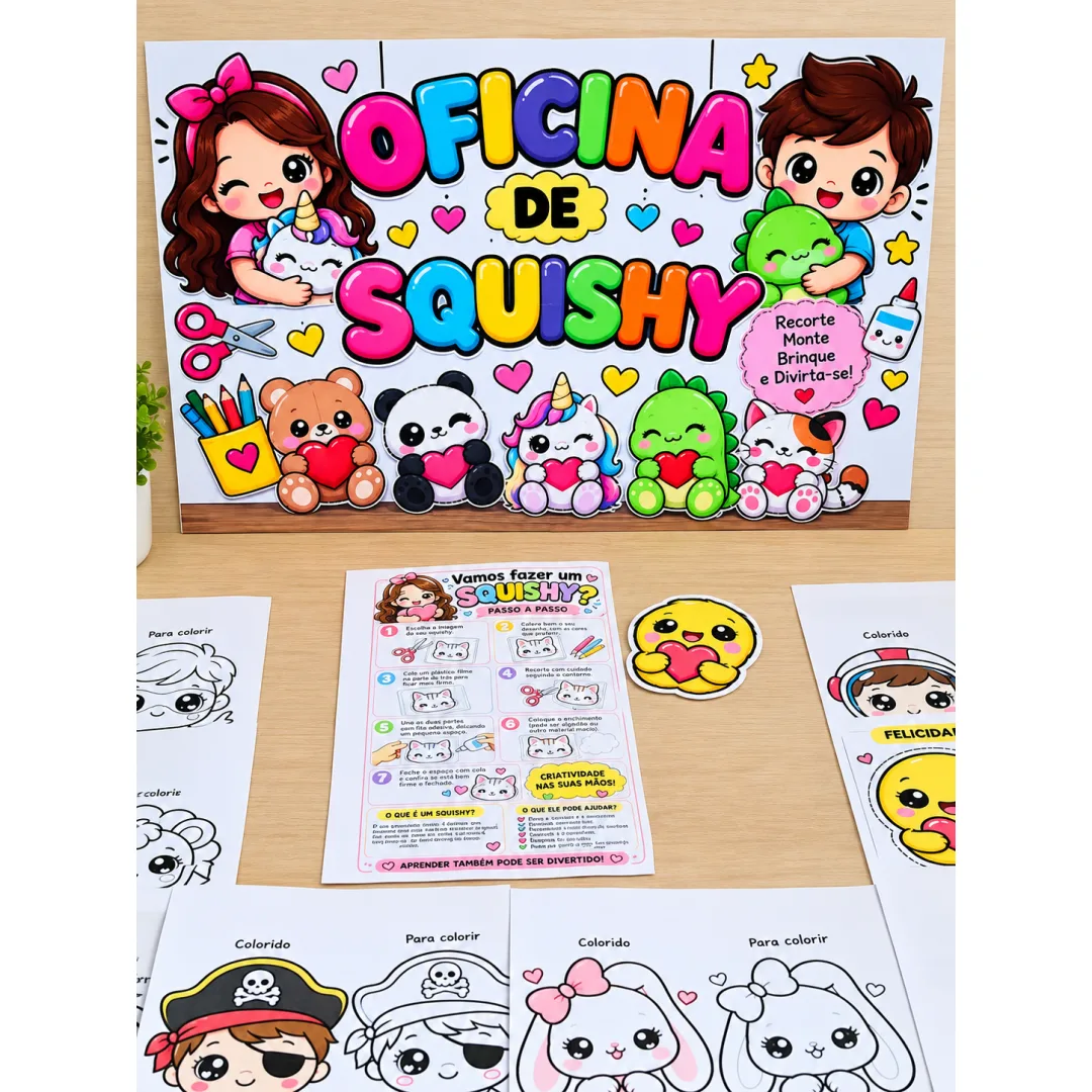 Kit Oficina de Squishy - PDF - Educação Infantil
