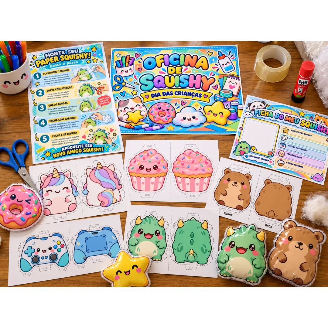 Kit Oficina de Squishy (pdf) - Educação Infantil e Fundamental