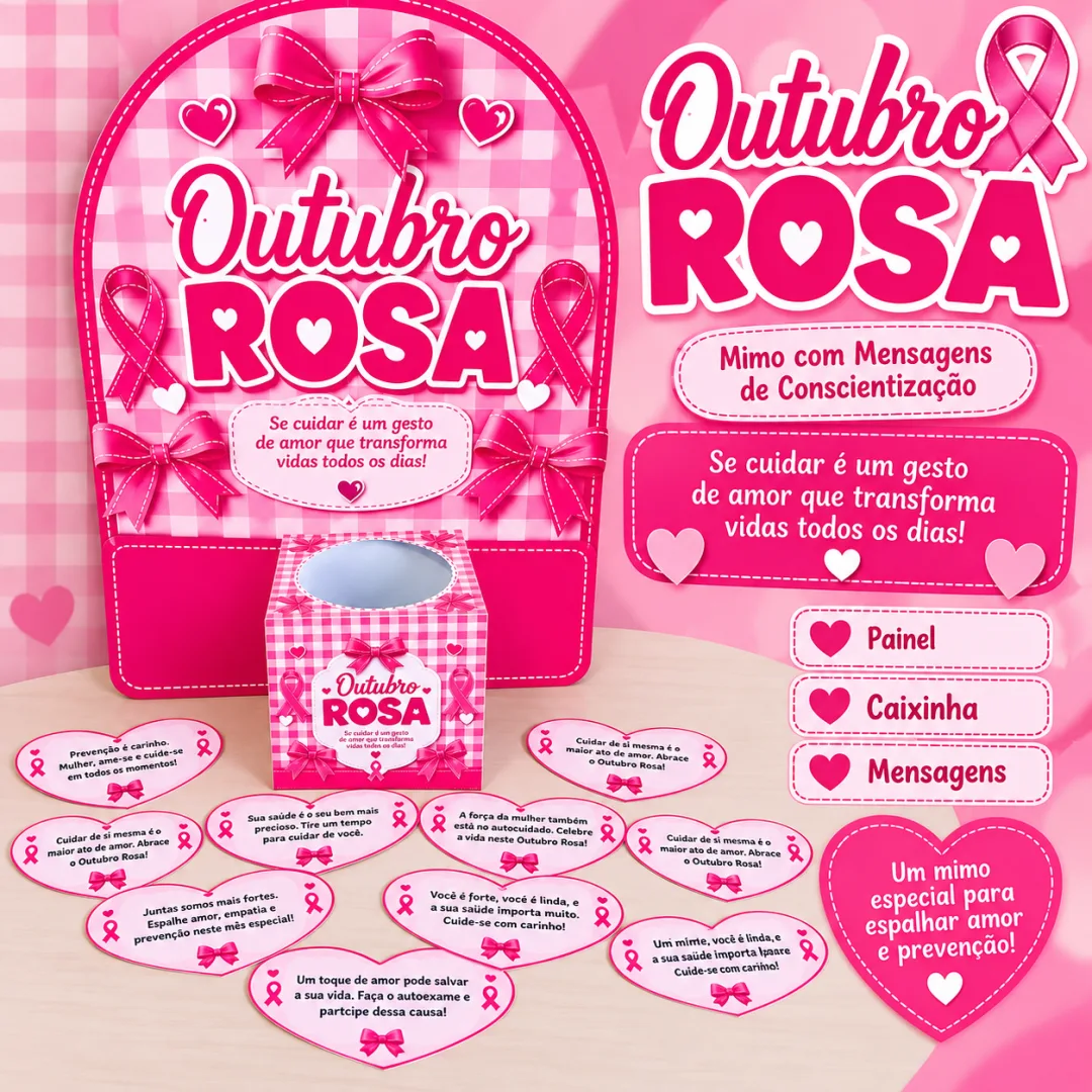Kit Outubro Rosa – Cuidar É Um Ato De Amor Em PDF !