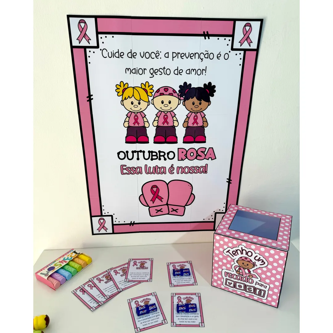  Kit Outubro Rosa para Educação Infantil e Ensino Fundamental