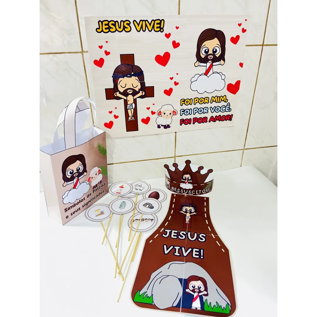 KIT PÁSCOA CRISTÃ: JESUS VIVE!