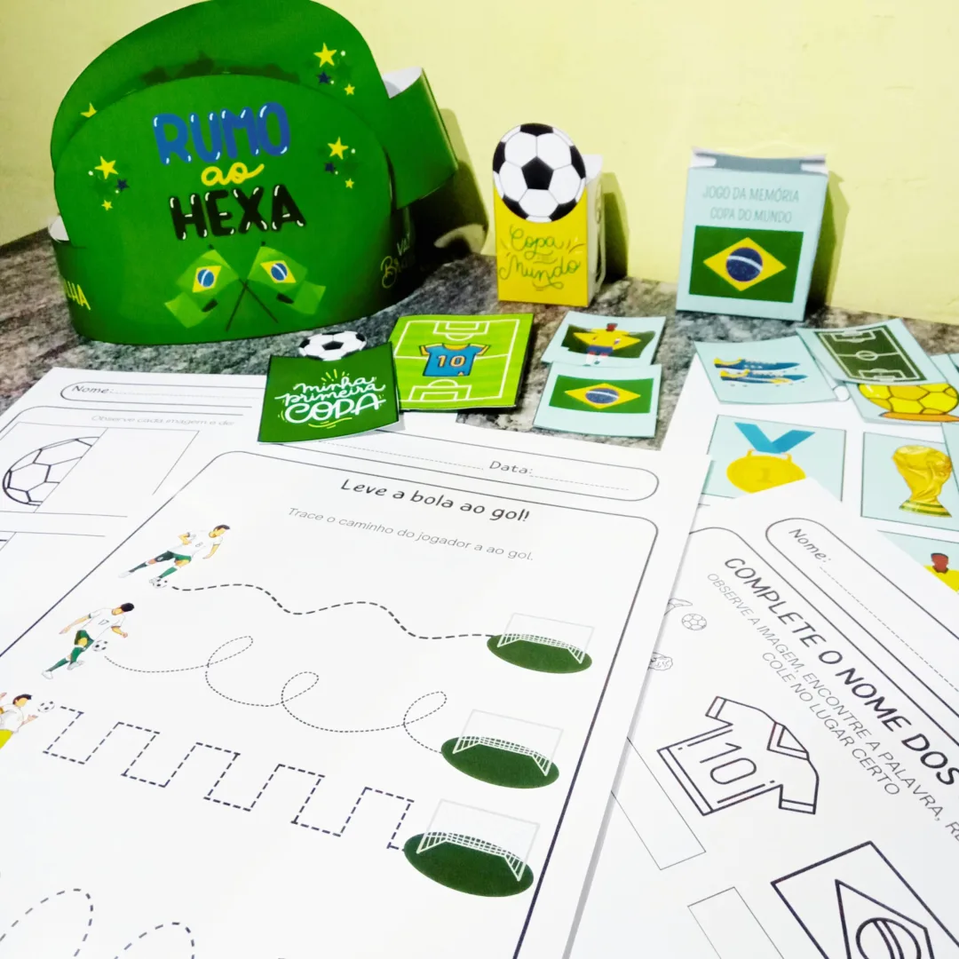 KIT PEDAGÓGICO: MINHA PRIMEIRA COPA / COPA DO MUNDO 2026 / COPA 2026