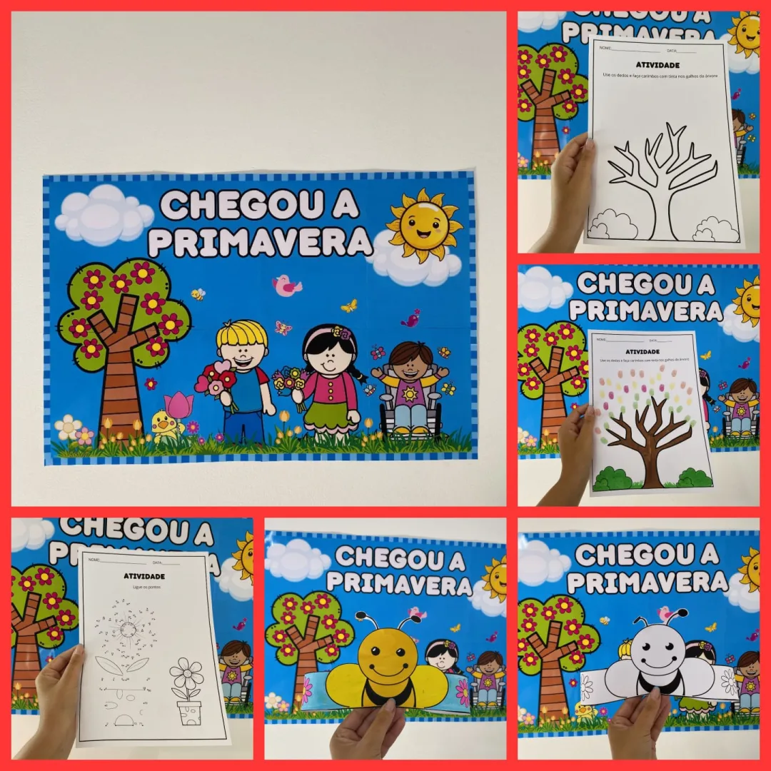 KIT PRIMAVERA: CARTAZ + ATIVIDADE