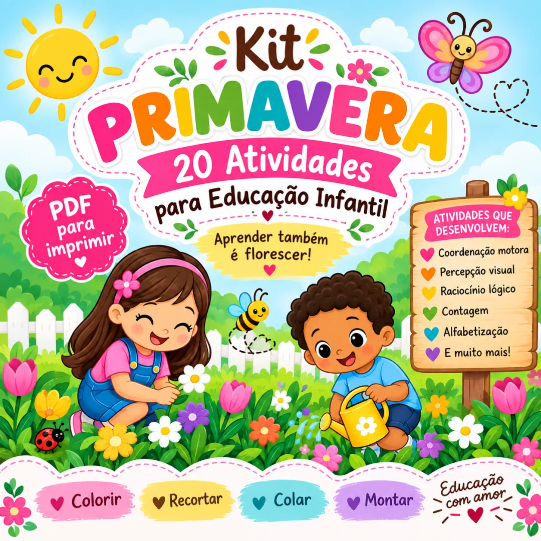 Kit primavera Educação infantil em PDF 
