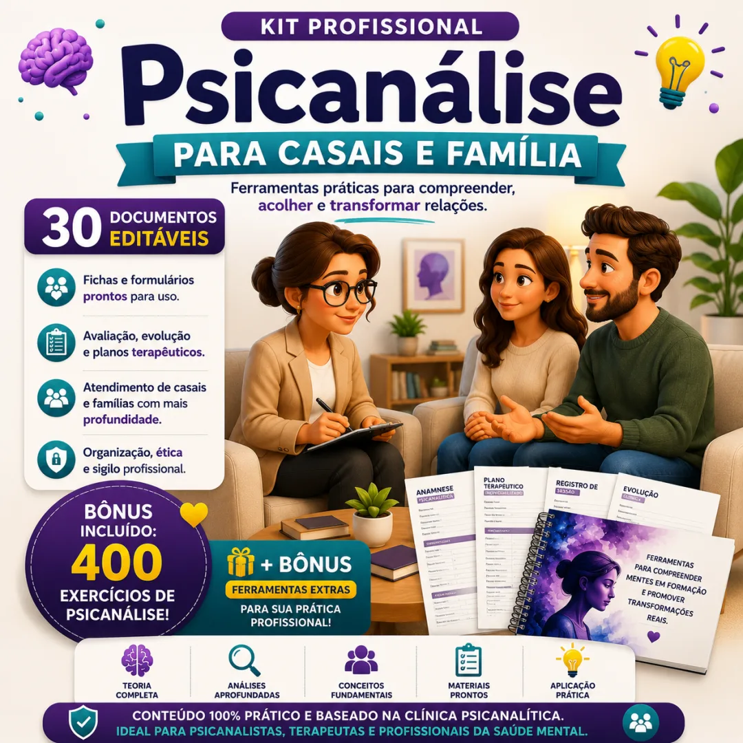 🧠 KIT PROFISSIONAL – PSICANÁLISE PARA CASAIS E FAMÍLIA