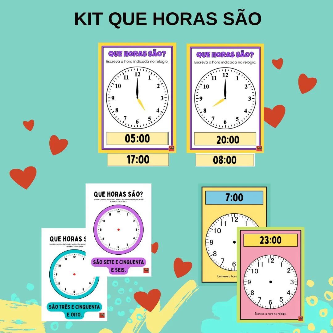 KIT "QUE HORAS SÃO?"