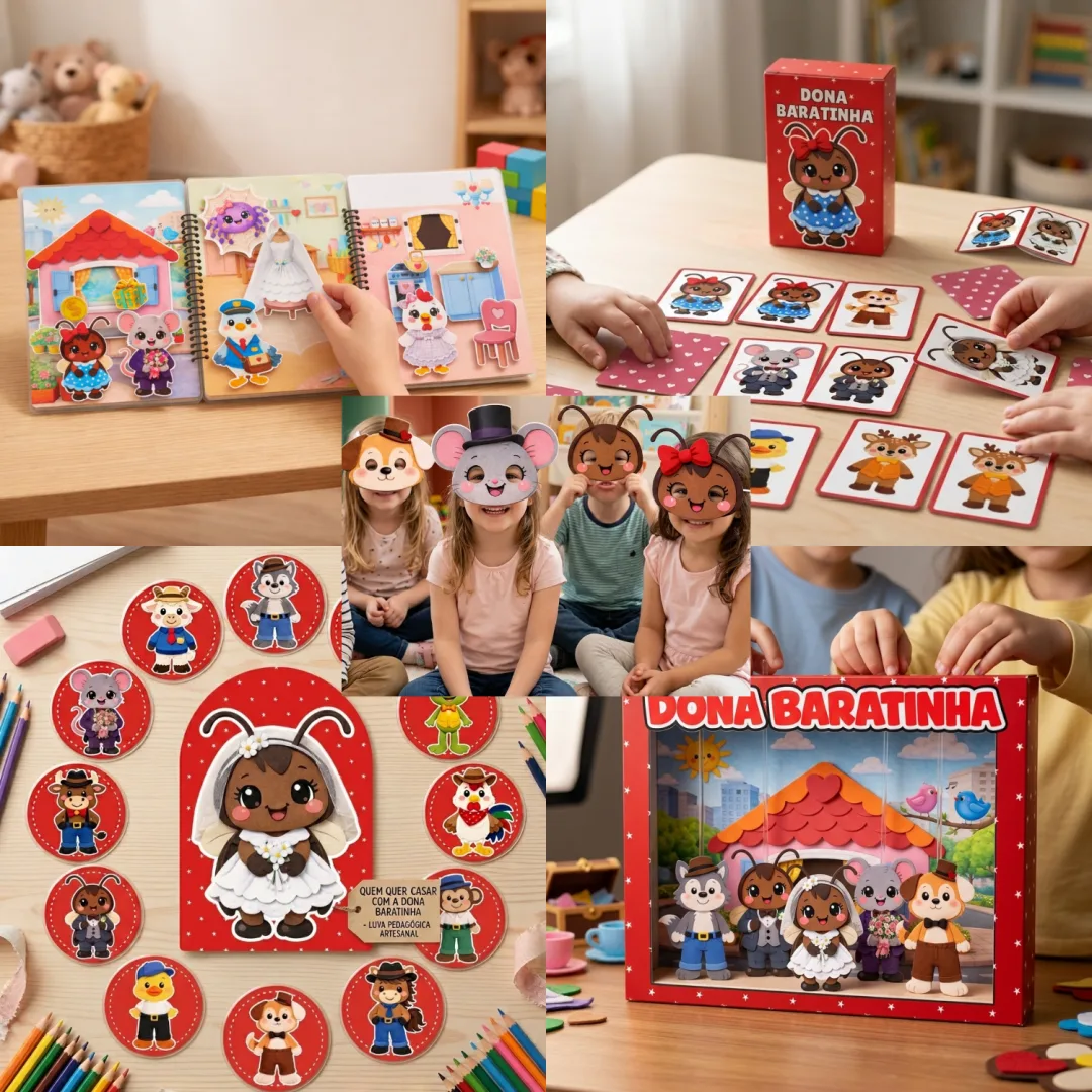 Kit Quem Quer Casar Com a Dona Baratinha - Educação Infantil - Arquivo Digital