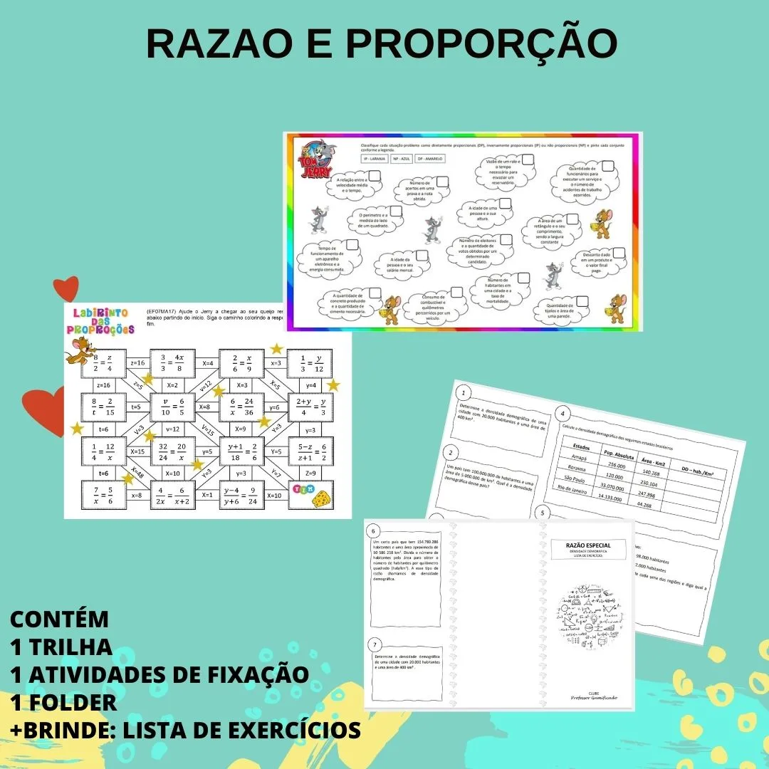 KIT RAZÃO E PROPORÇÃO