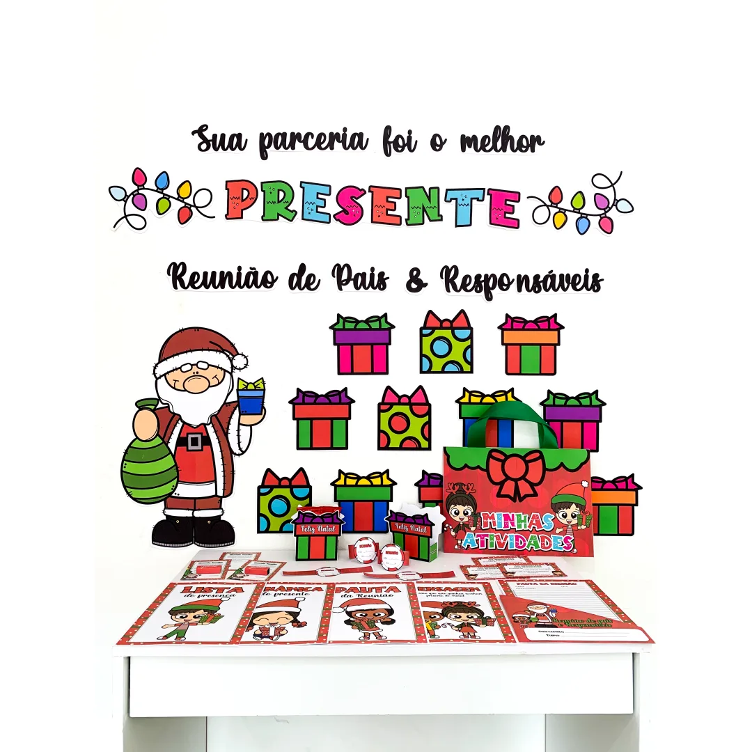 Kit Reunião de Pais de Natal – Material Escolar Completo em PDF