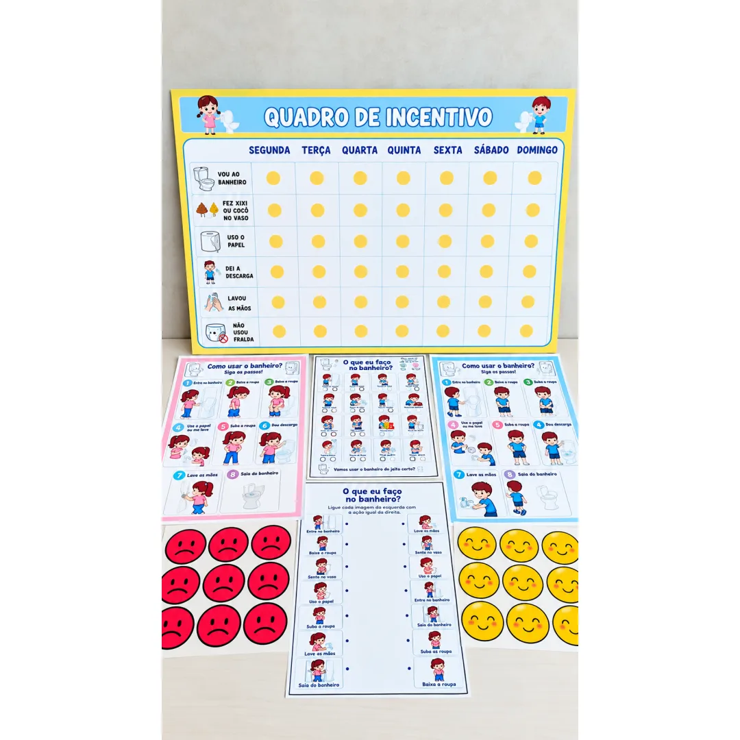 Kit Rotina do Banheiro - PDF para Educação Especial 