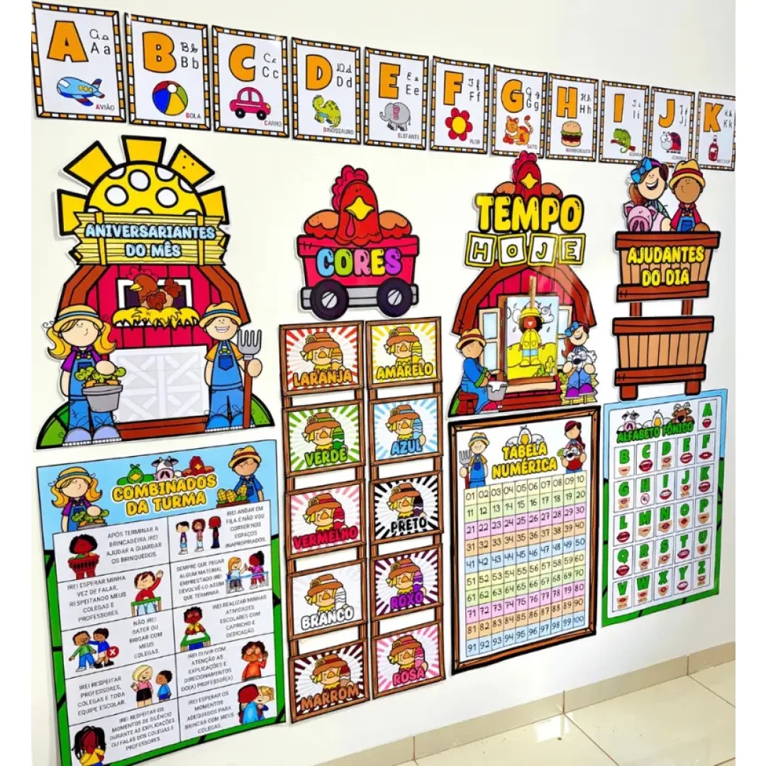 Kit Sala de Aula - Fazendinha