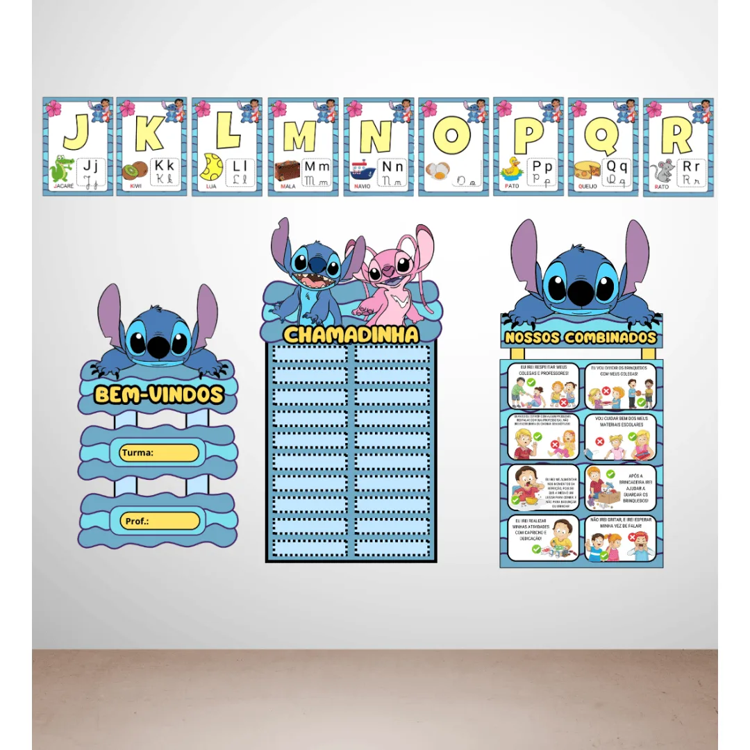 Kit Sala de Aula - Stitch