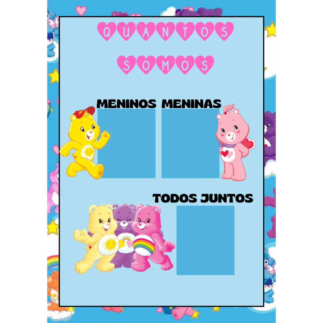 Kit Sala Ursinho Carinhosos — Pronto para Imprimir
