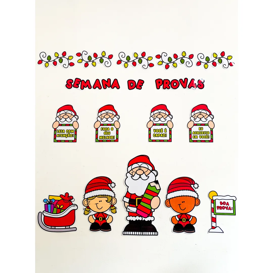 Kit Semana de Provas Natalina para Educação Infantil em PDF
