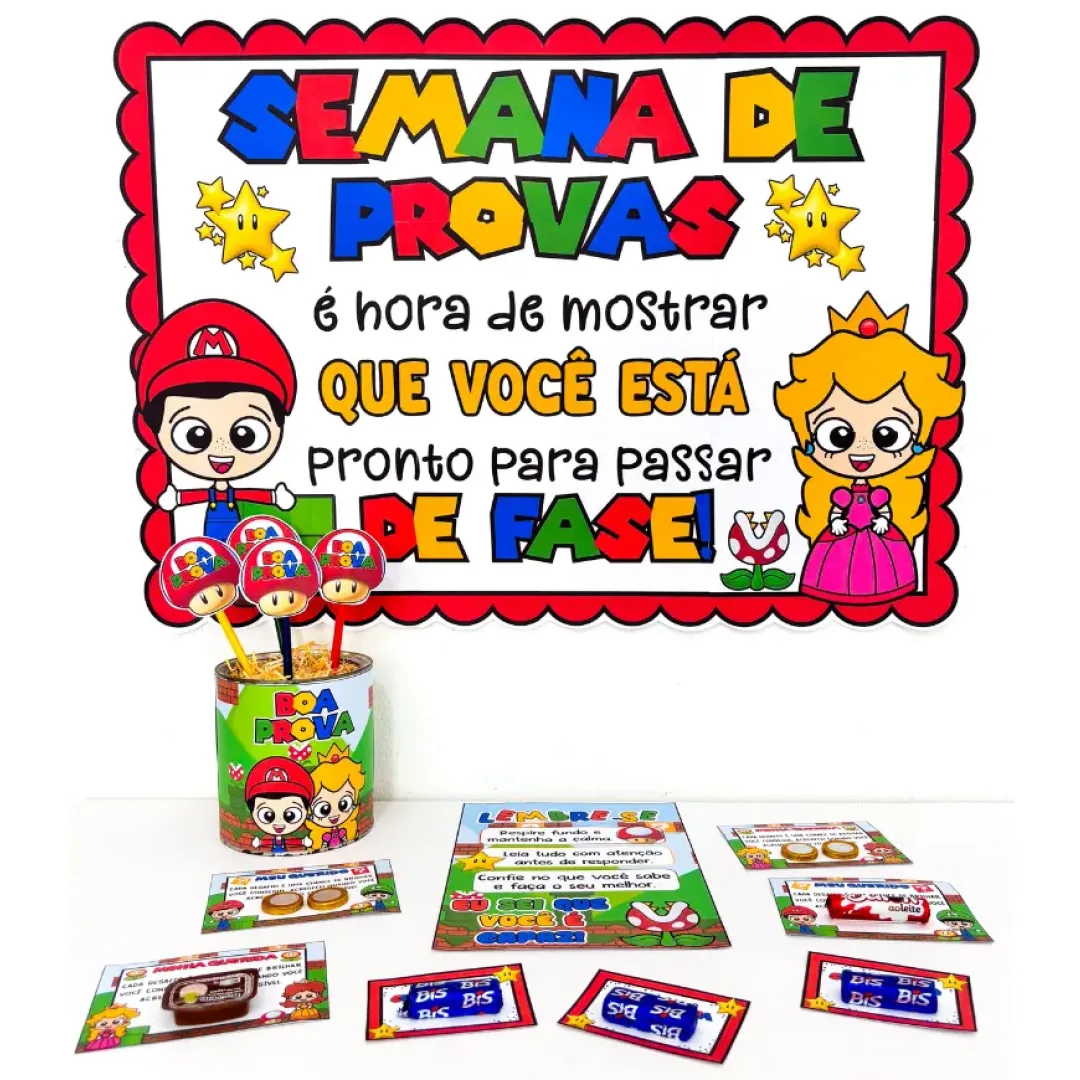 Kit Semana de Provas - Super Mário