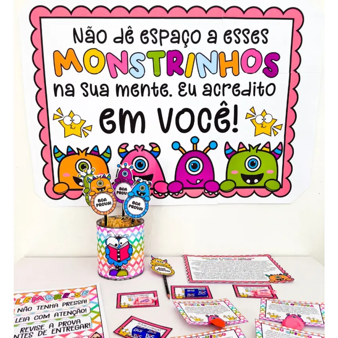 Kit Semana de Provas - Monstrinhos