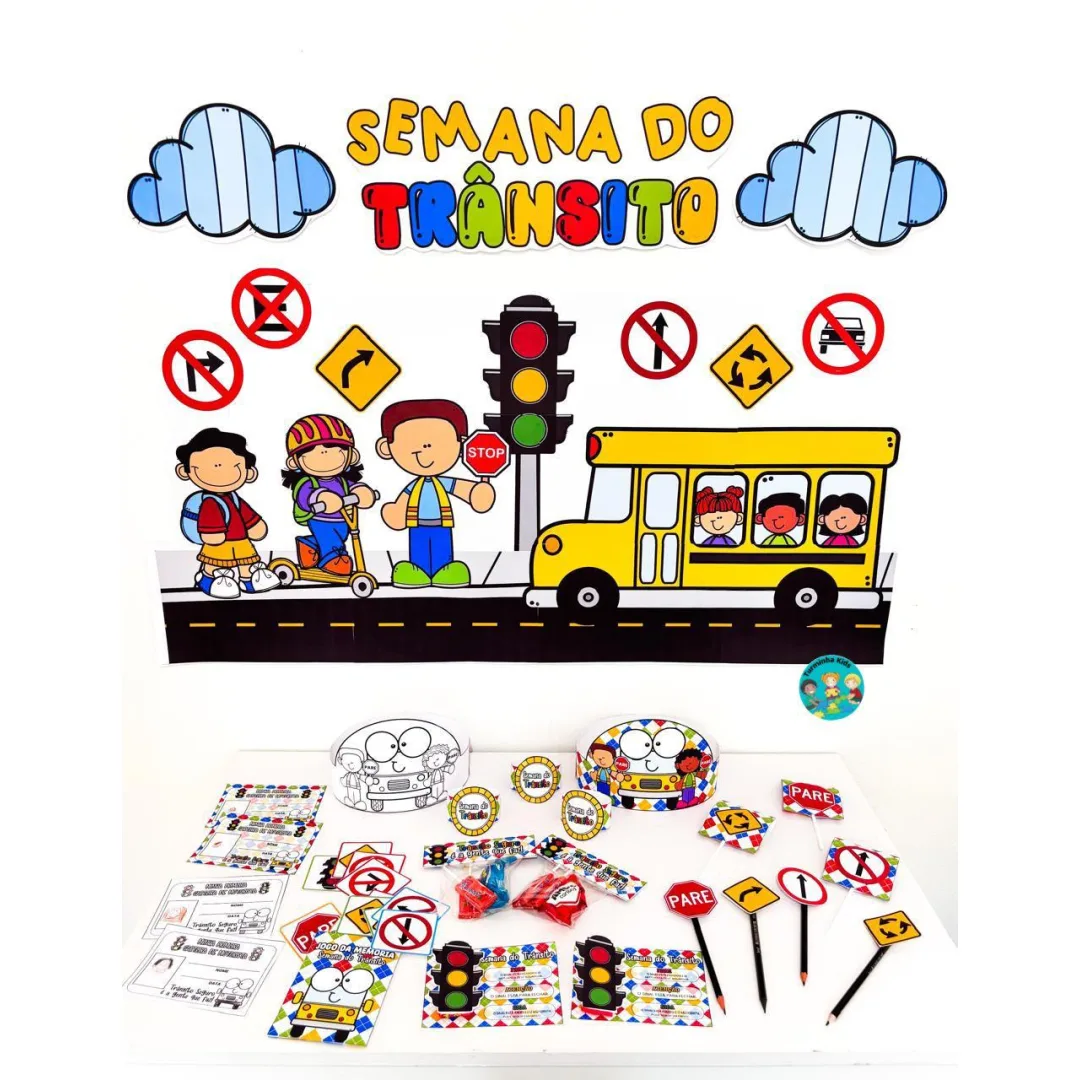 🚗Kit semana do trânsito 🚘🚘  💰9,99  🚗Tudo pronto para trabalhar o tema de forma lúdica e envolvente com sua turminha