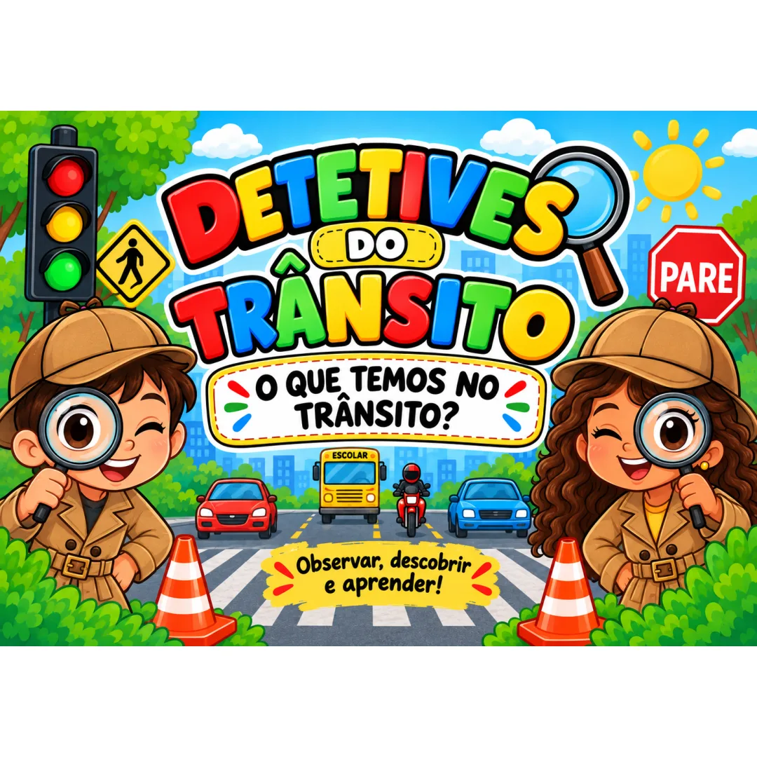 Kit Semana do Trânsito - Painel A4 e Cards - Educação Infantil