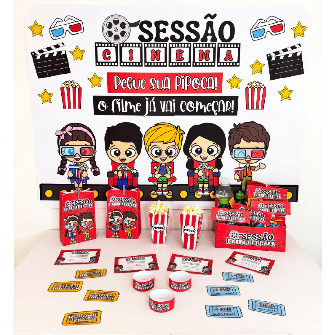 Kit Sessão Cinema | Dia das Crianças em PDF