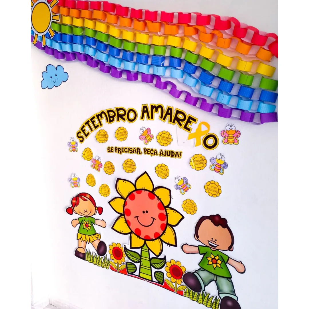 KIT SETEMBRO AMARELO: DECORAÇÃO / PAINEL + LEMBRANCINHA
