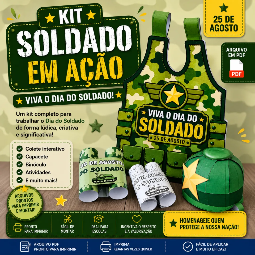 Kit Soldado em Ação