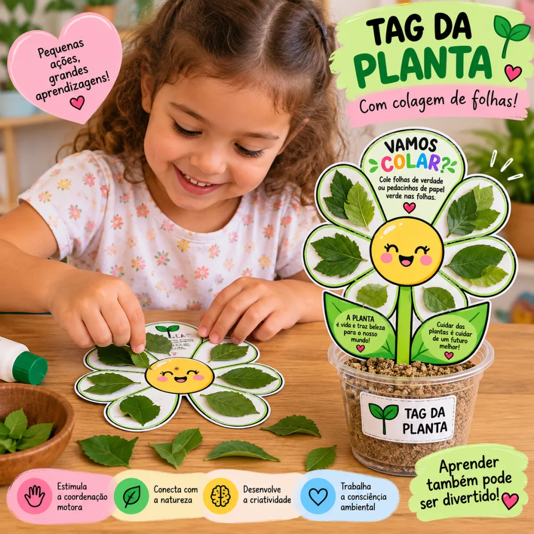 Atividades Tags Educativas para Vasinho — Minha Plantinha em PDF