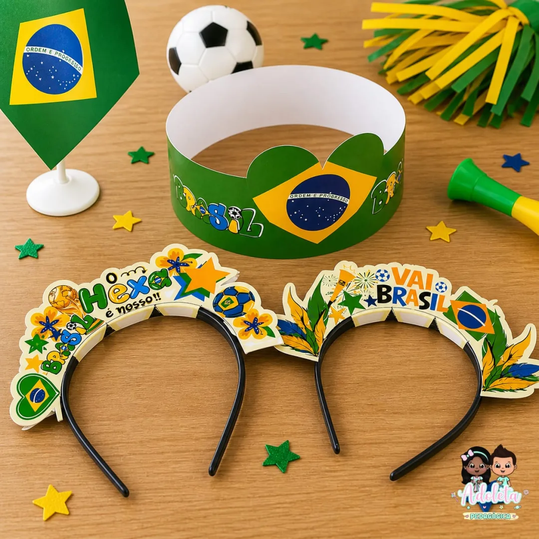Kit Tiaras+Copa do Mundo