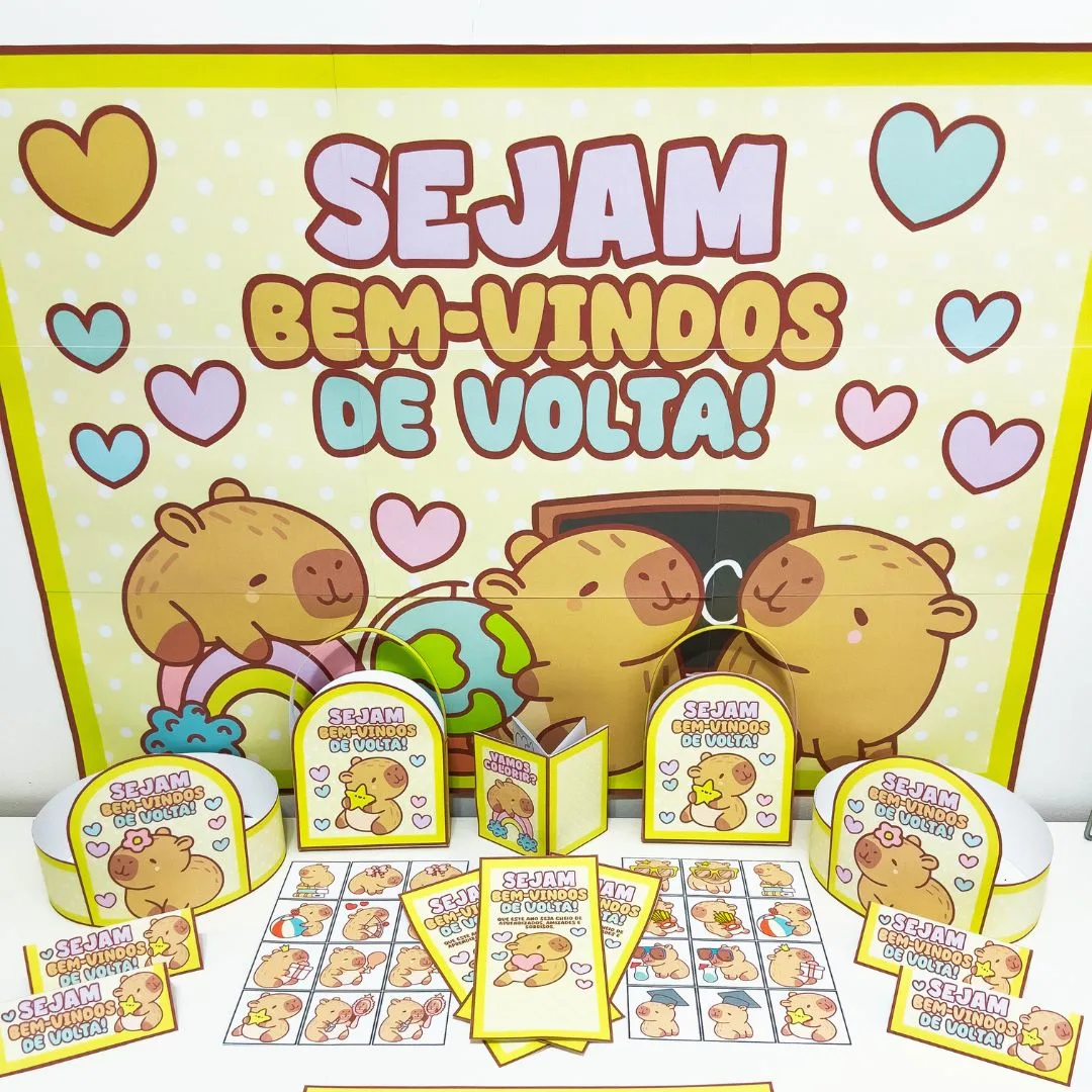KIT VOLTA ÀS AULAS: CAPIVARA FOFA