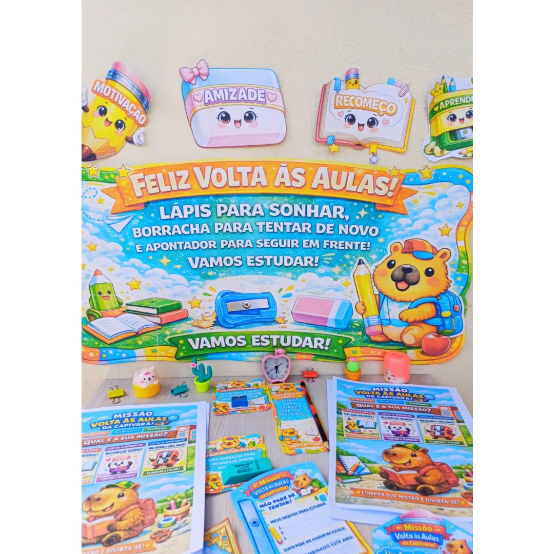 KIT VOLTA ÀS AULAS PARA EDUCAÇÃO INFANTIL: MISSÃO CAPIVARA