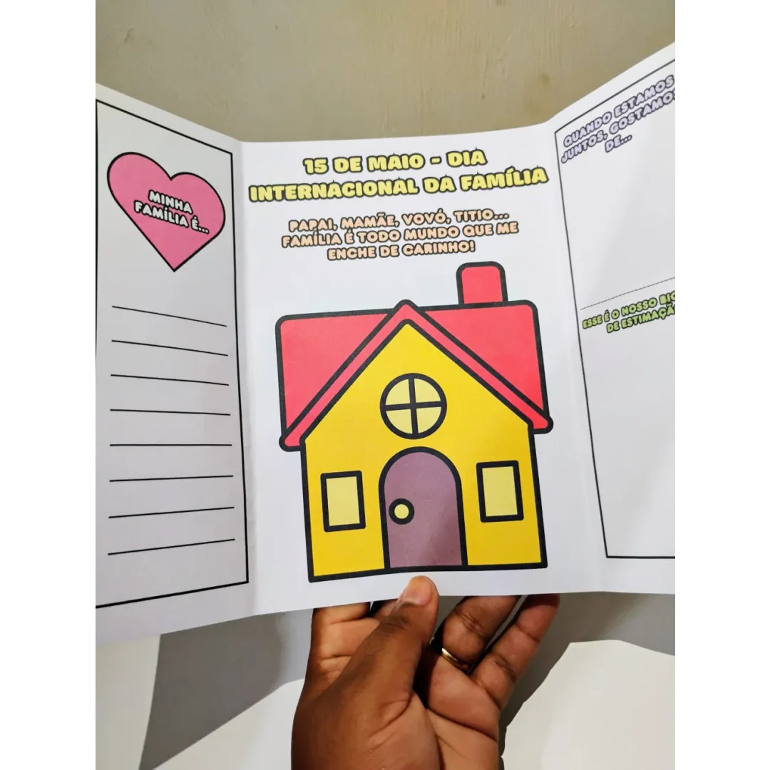 Lapbook Dia da Família — Pronto para Imprimir