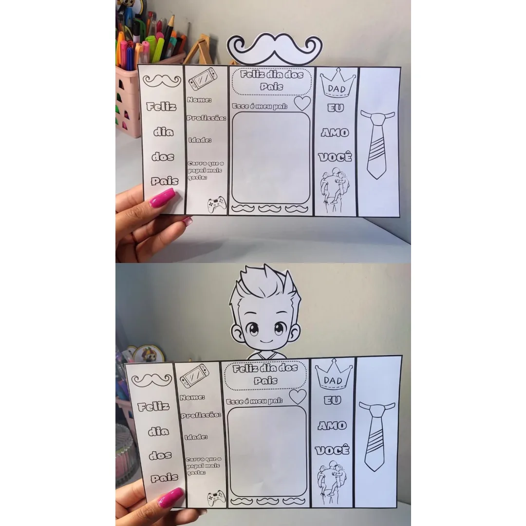 Lapbook Dia dos Pais — Pronto para Imprimir