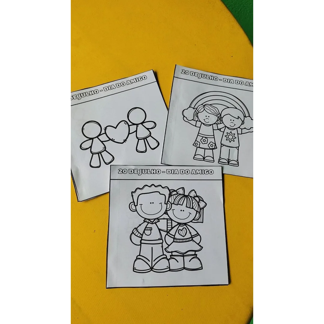 LAPBOOK / LIVRINHO: DIA DO AMIGO