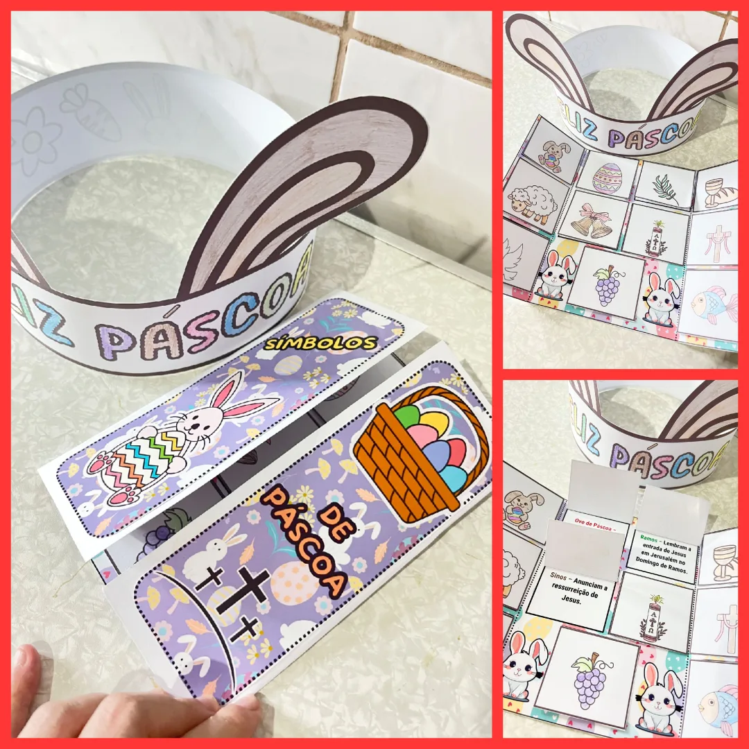 LAPBOOK / LIVRINHO: SÍMBOLOS DA PÁSCOA CRISTÃ