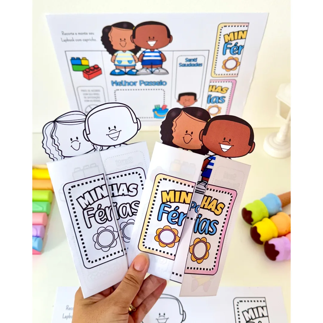Lapbook Minhas Férias – Atividade para Educação Infantil