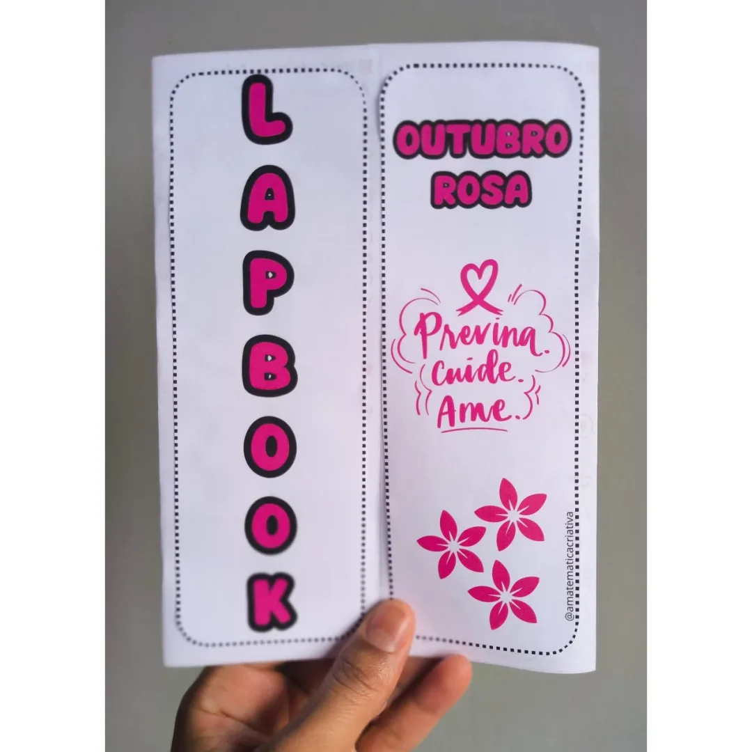 Lapbook Outubro Rosa - Atividades de Conscientização e Prevenção