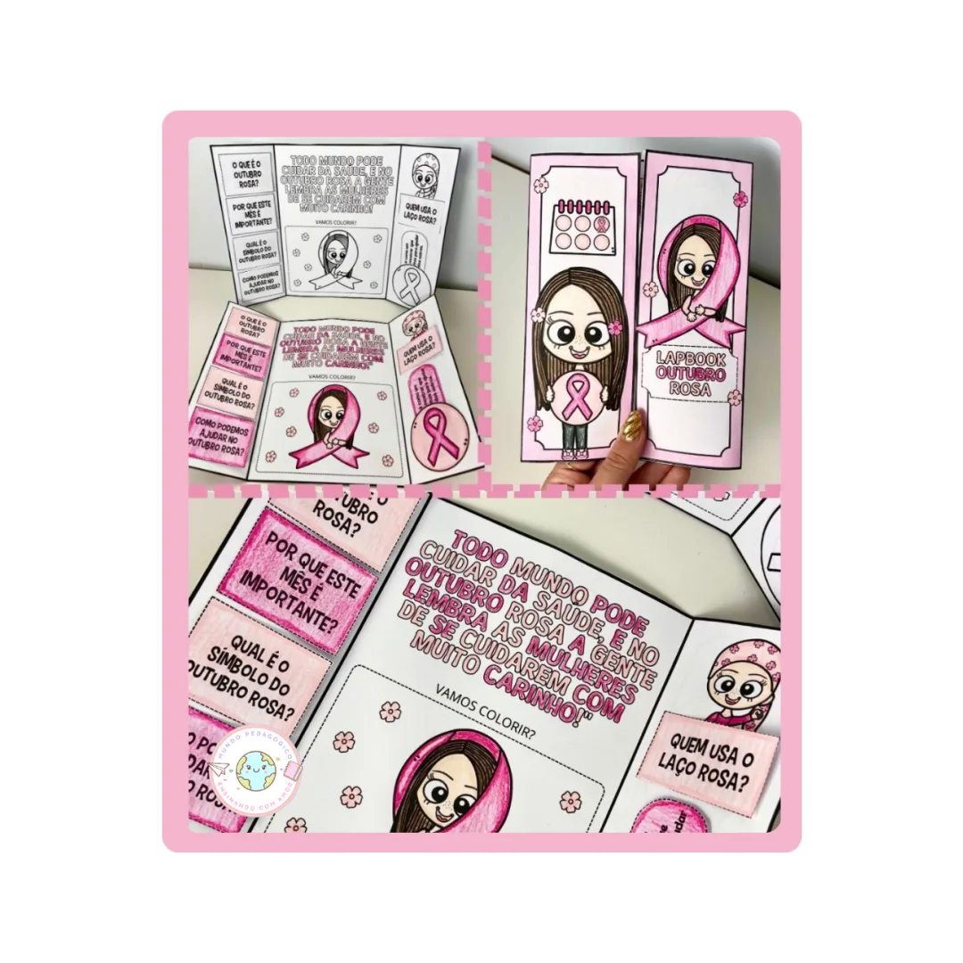 LAPBOOK OUTUBRO ROSA PARA IMPRIMIR