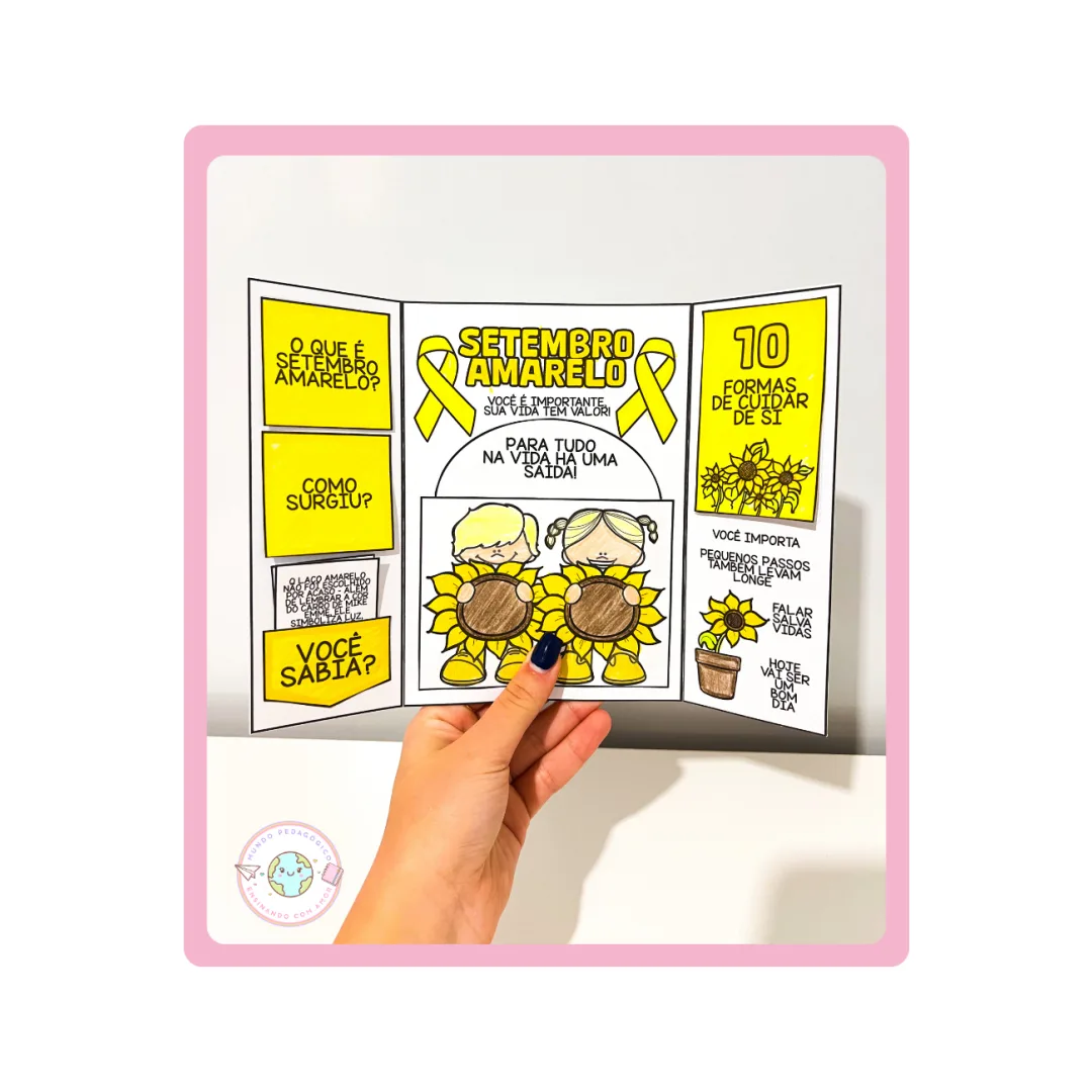 LAPBOOK SETEMBRO AMARELO - Para Imprimir