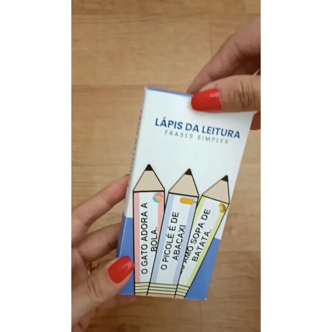 Lápis da leitura sílabas simples 