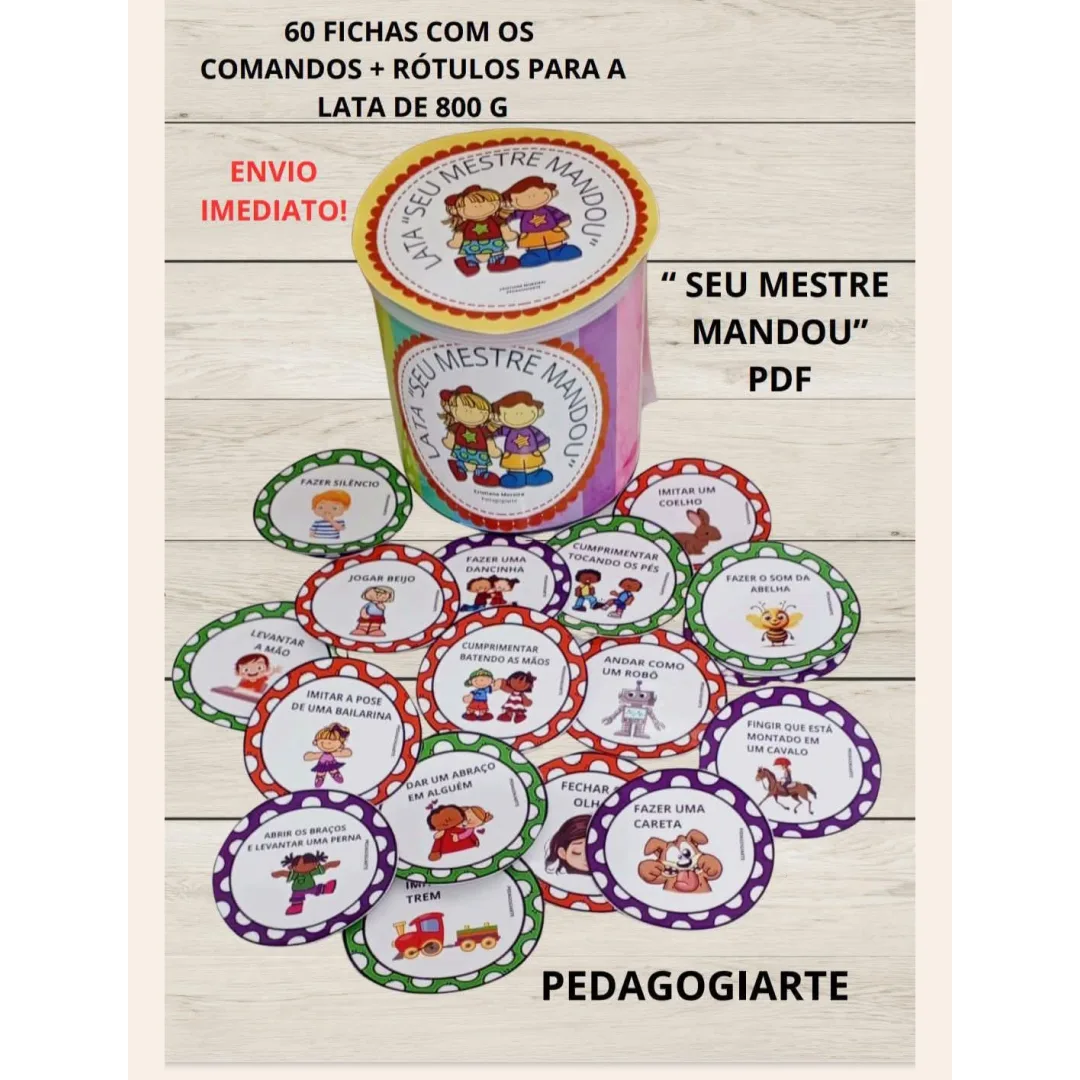 Lata Mestre Mandou PDF Ed infantil e Ensino fundamental 
