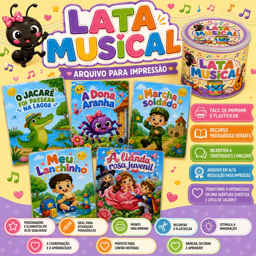 Lata Musical 2 - Educação Infantil - Arquivo Digital